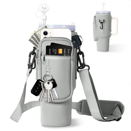 40oz Neoprene Tumbler Sleeve  Cute & Insulated Water Bottle Holder with Handle for Stanley Cups