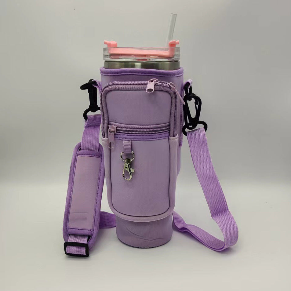 40oz Neoprene Tumbler Sleeve  Cute & Insulated Water Bottle Holder with Handle for Stanley Cups
